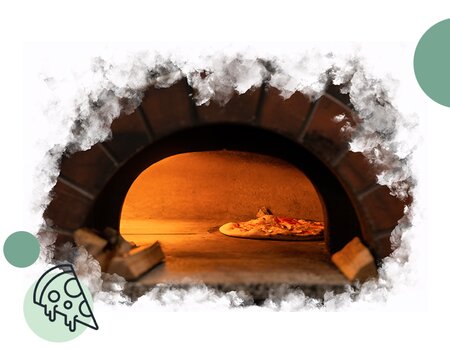 Pizza im Steinofen